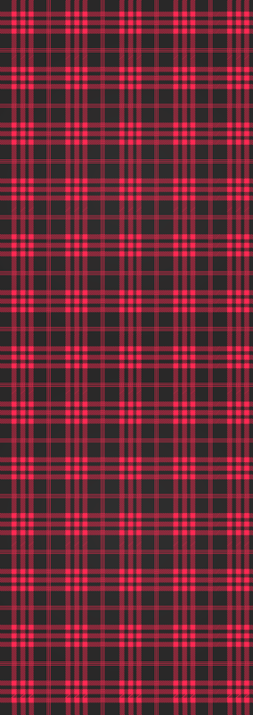 Vinyl teppich weihnachten im weihnachts-tartan-muster - TenStickers