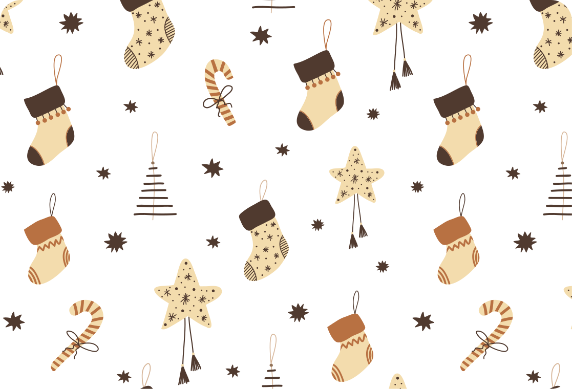 Vinyl teppich weihnachten glitzerndes geschenke-muster - TenStickers