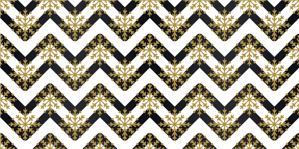 Vinyl teppich weihnachten mit goldenen schneeflocken - TenStickers