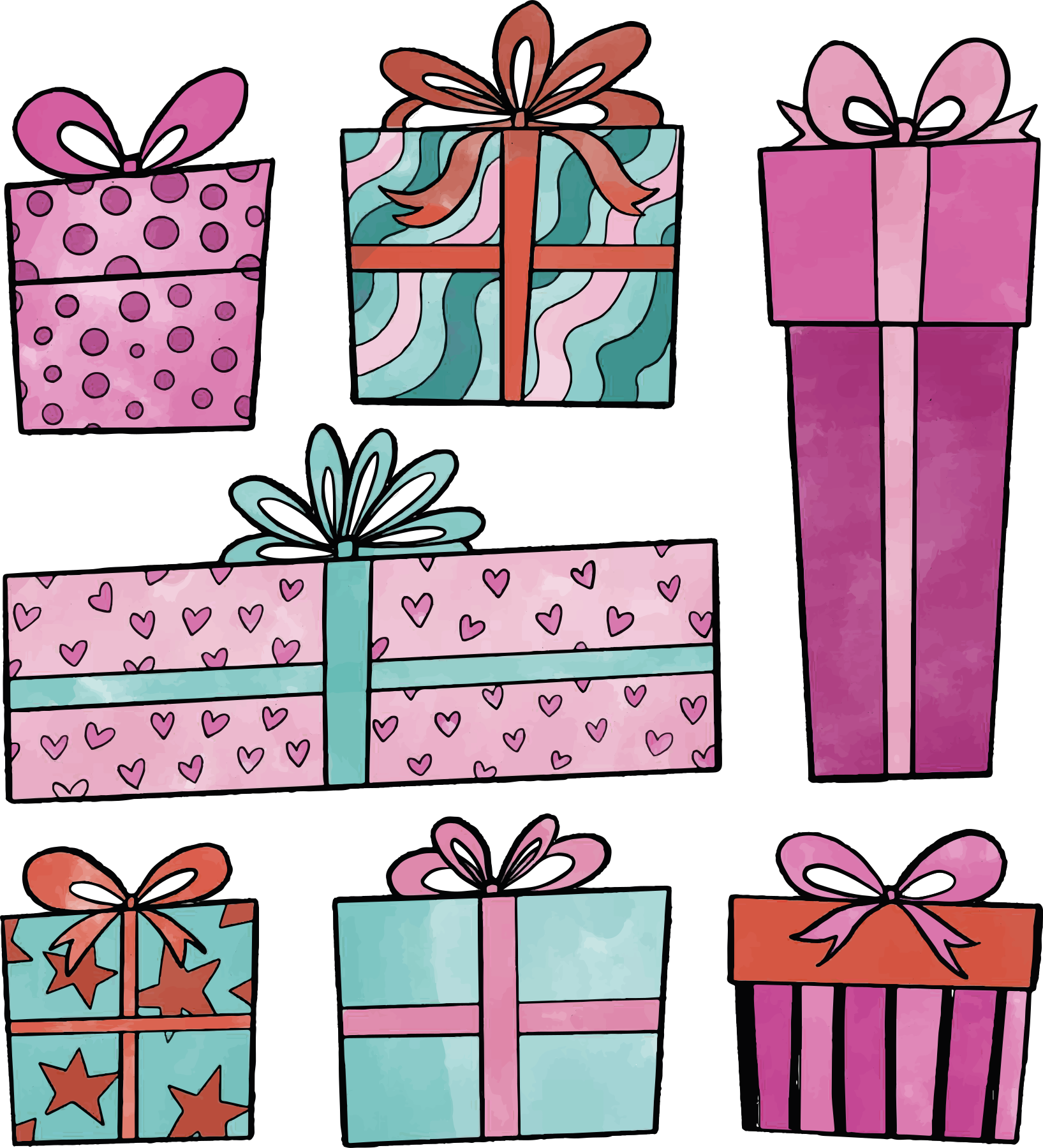 Vinyl teppich weihnachten geschenkset - TenStickers