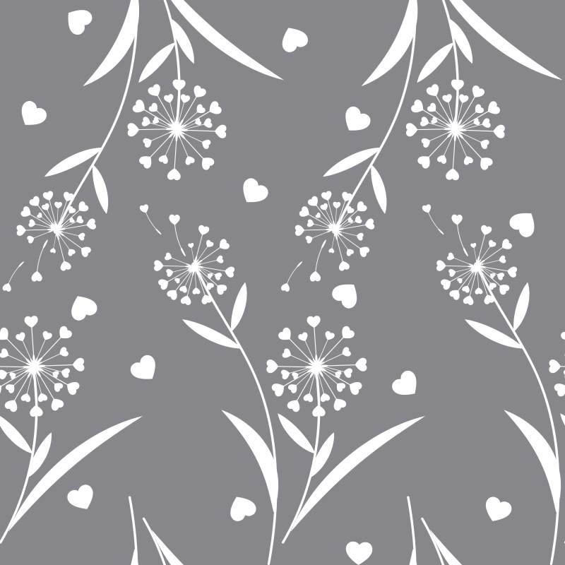 Vinyl teppich blumen weiße löwenzahn - TenStickers