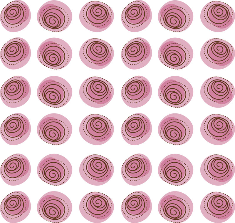 Vinyl teppich blumen mit pinkem blumenornament - TenStickers