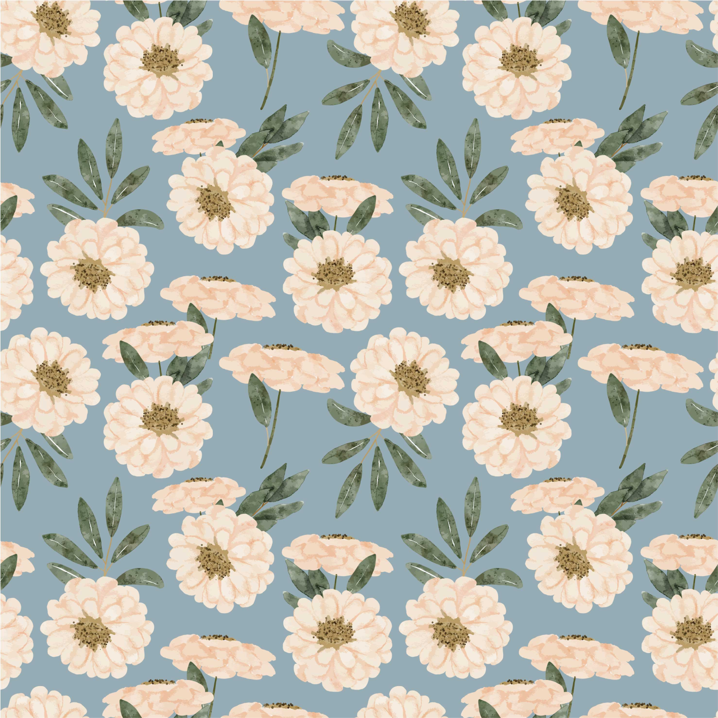 Vinyl teppich blumen mit exotischer farbe - TenStickers