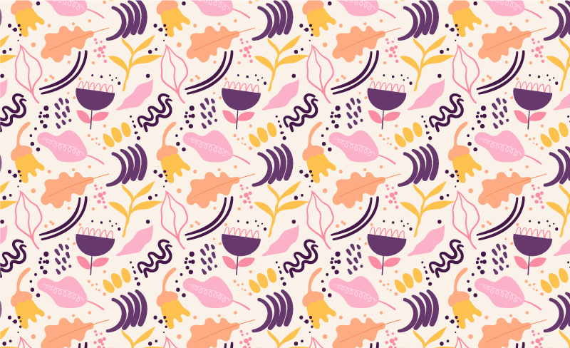 Vinyl teppich blumen lebhafte blumeninspiration - TenStickers