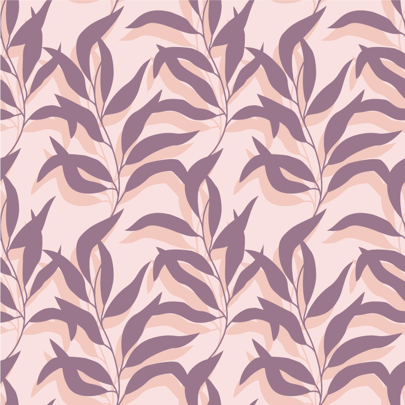 Vinyl teppich blumen palma tropical blush design - TenStickers