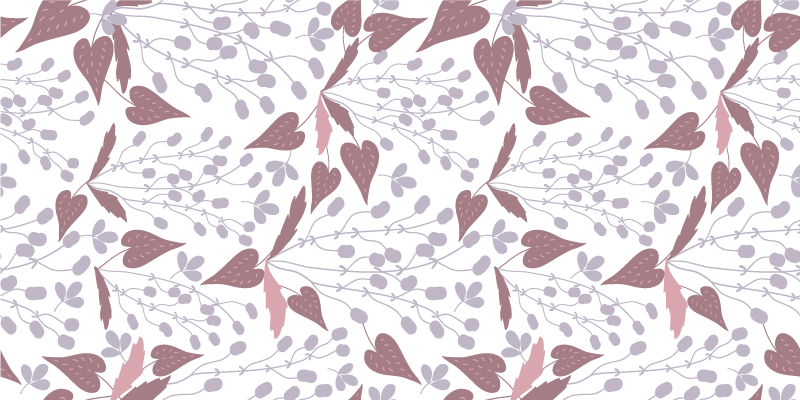 Vinyl teppich blumen im pastellfarbenen vintage-muster - TenStickers