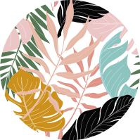 Vinyl teppich blumen buntes abstraktes muster - TenStickers