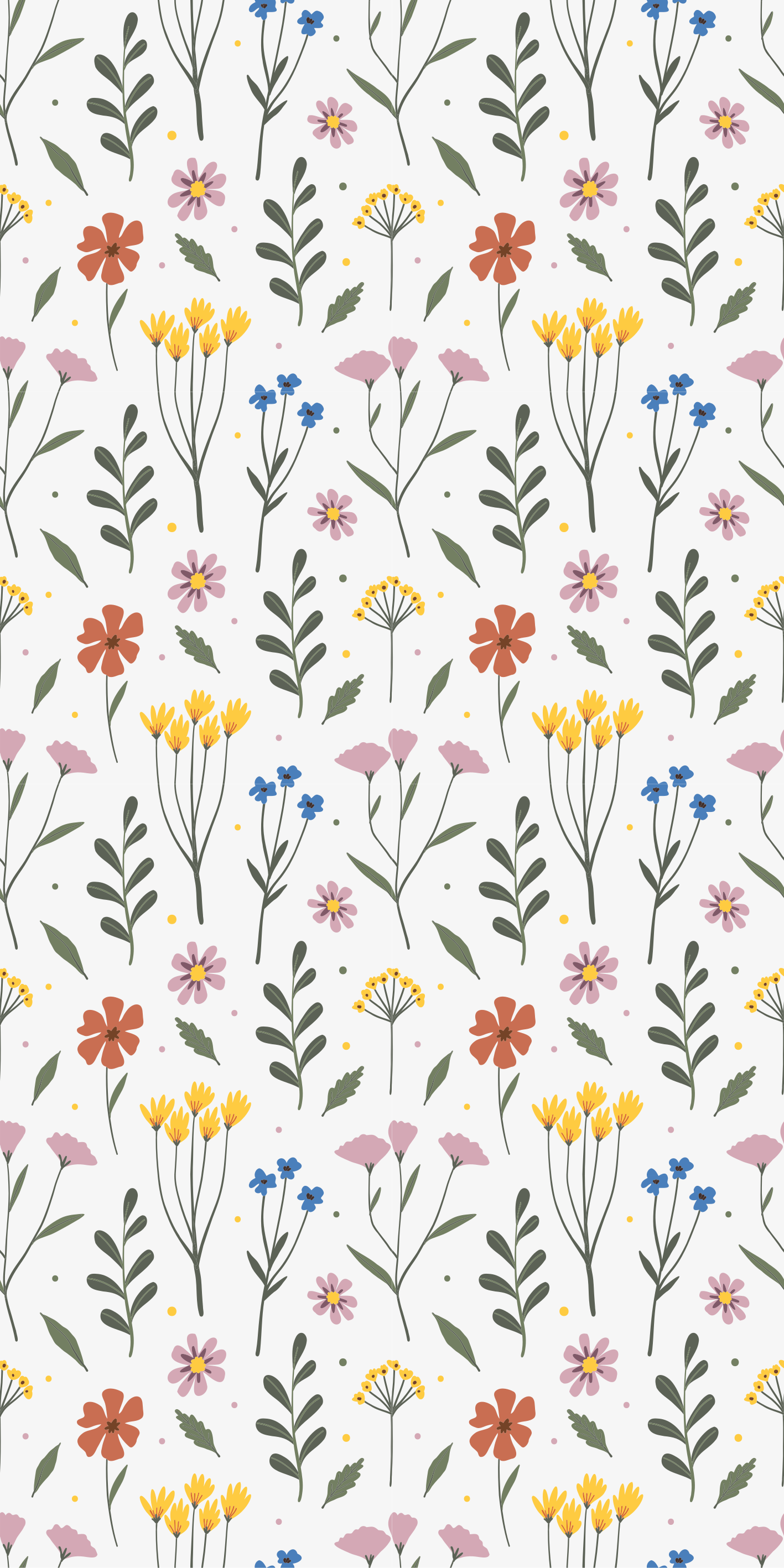 Vinyl teppich blumen buntes blumenmuster garten - TenStickers