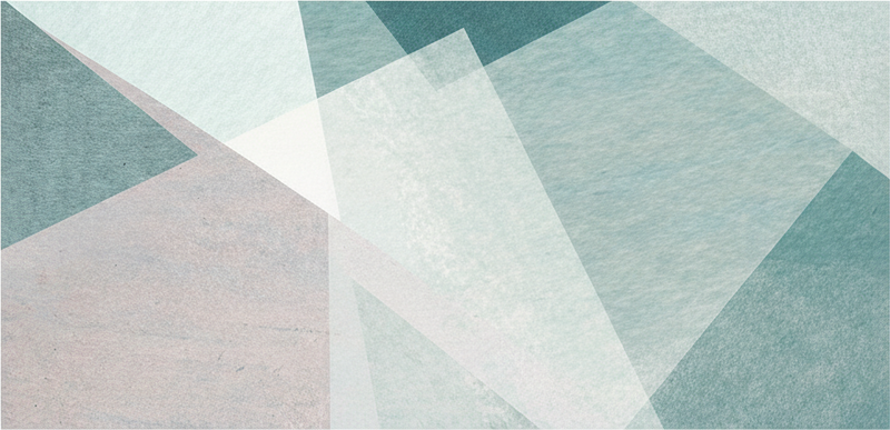 Vinyl teppich geometrisch in pastell-türkis - TenStickers