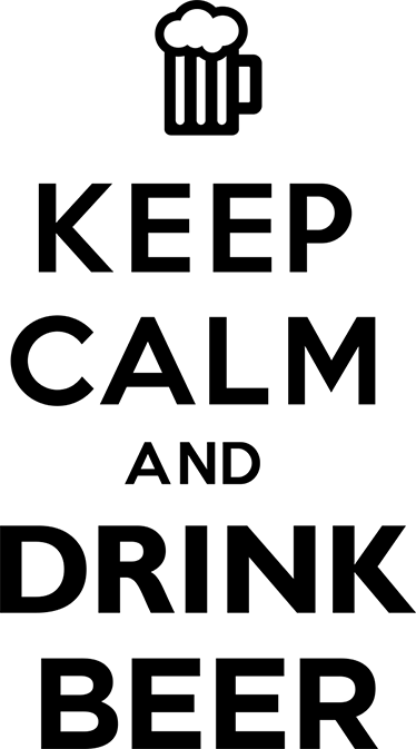 Vinyl teppich küche entspannt und bier genießen - TenStickers