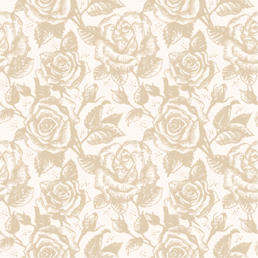 Vinyl teppich esszimmer beige vintage rosen - TenStickers