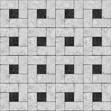 Vinyl teppich esszimmer in grauen steinfliesen - TenStickers