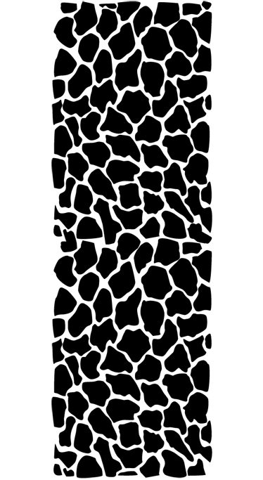 Vinyl teppich bad mit giraffenmuster - TenStickers