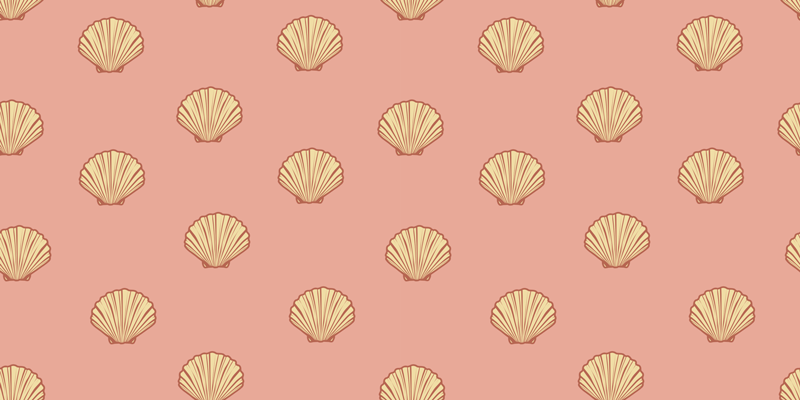 Vinyl teppich blumen muschelmuster dekor - TenStickers