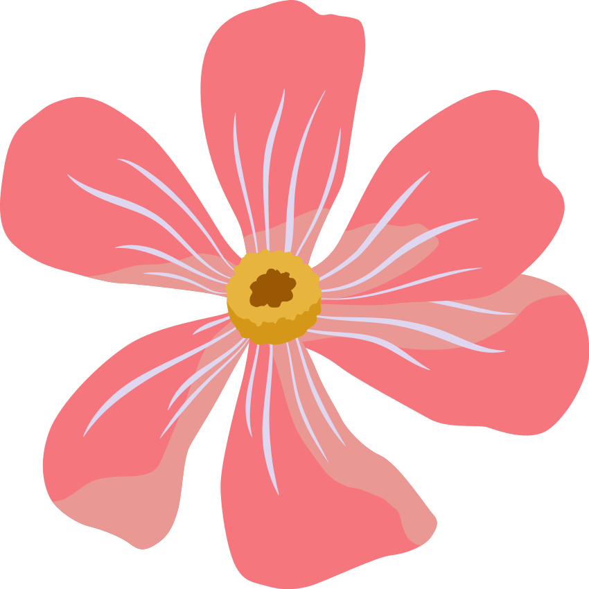 Vinyl teppich blumen im rosa blumen design - TenStickers