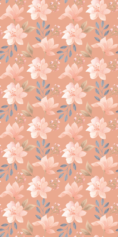 Vinyl teppich blumen mit blühendem floral muster - TenStickers