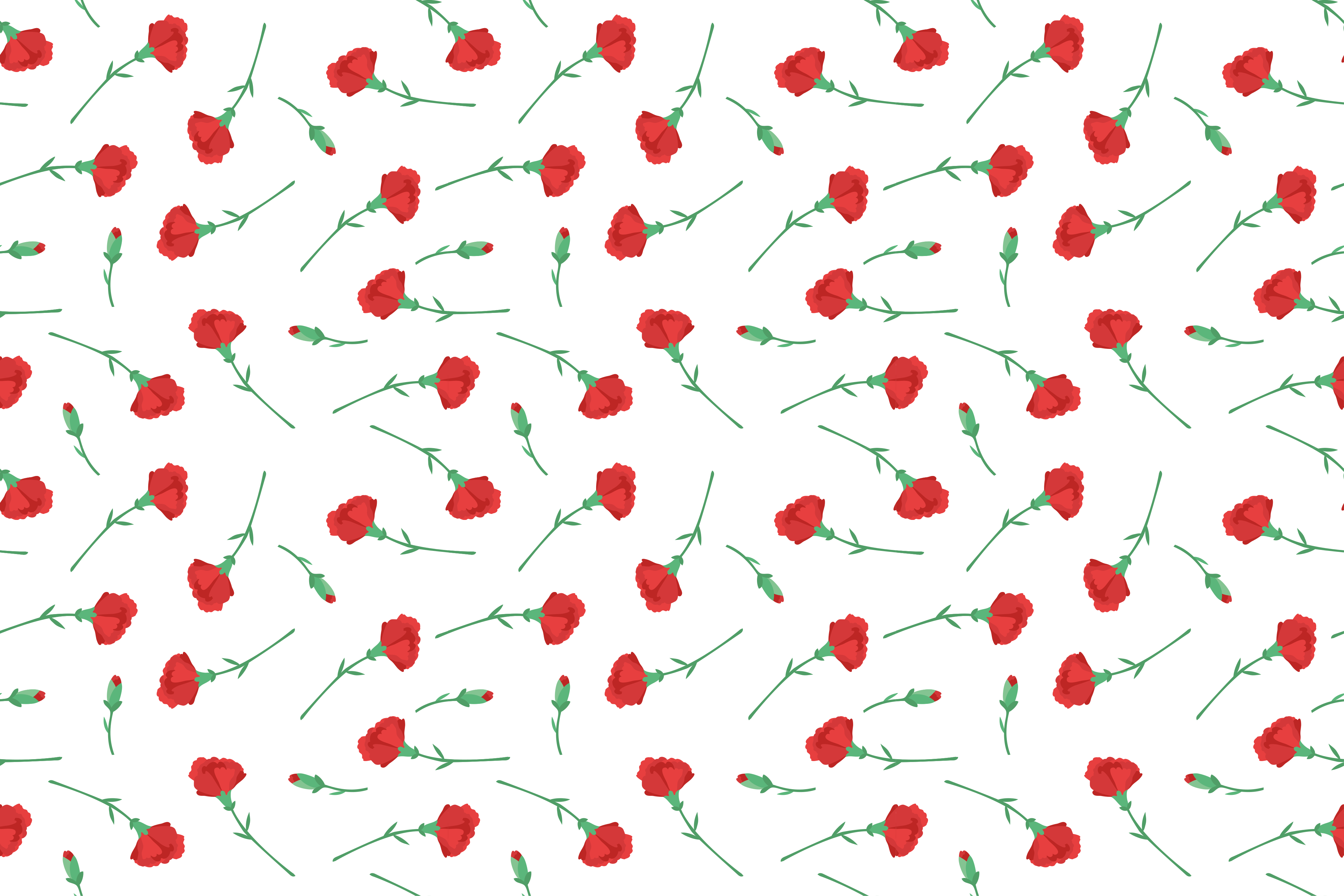 Vinyl teppich blumen mit nelkenmuster - TenStickers