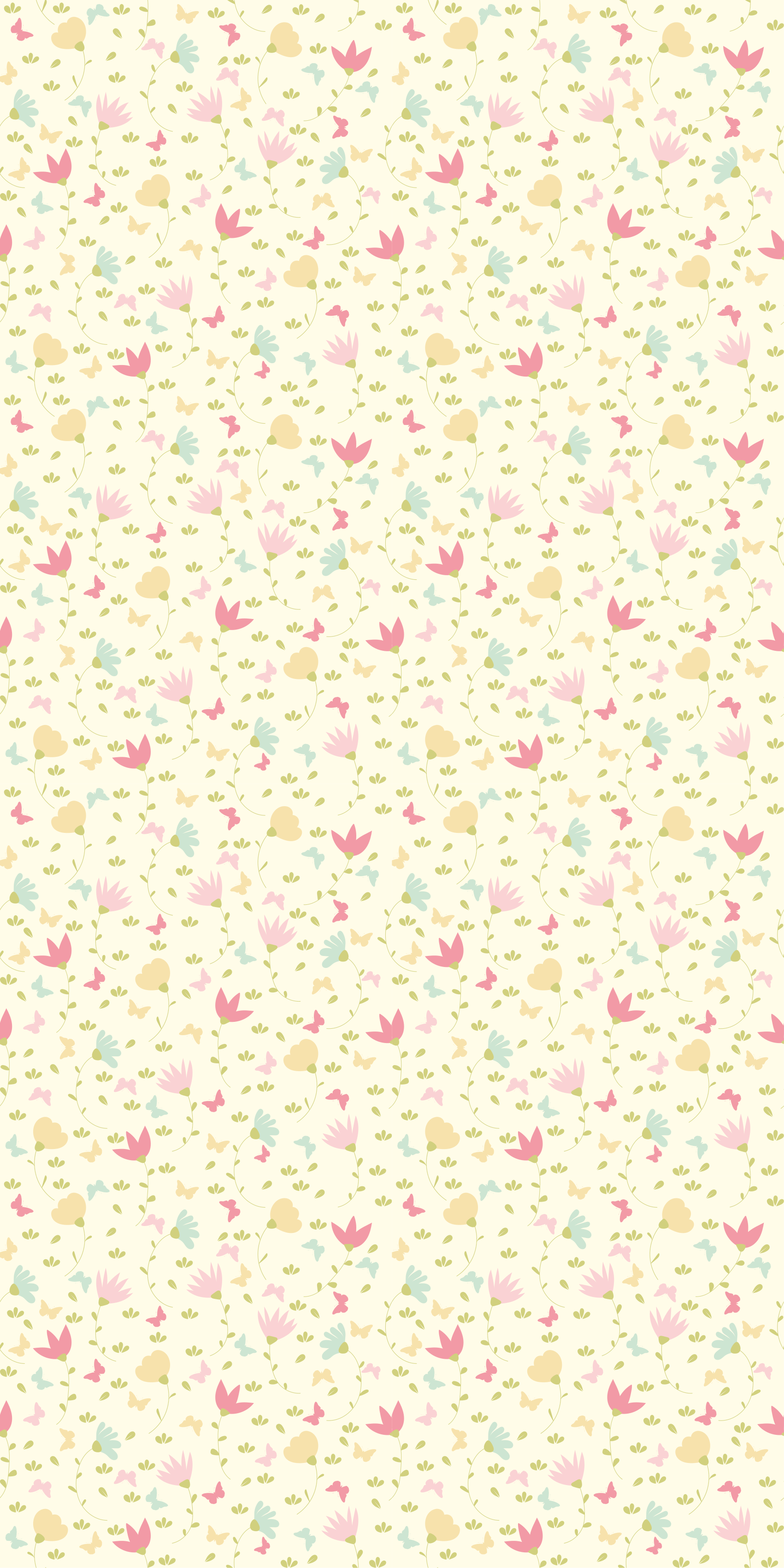 Vinyl teppich schlafzimmer blumen und schmetterlinge - TenStickers
