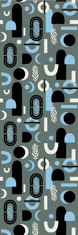 Vinyl teppich geometrisch mit abstraktem muster - TenStickers