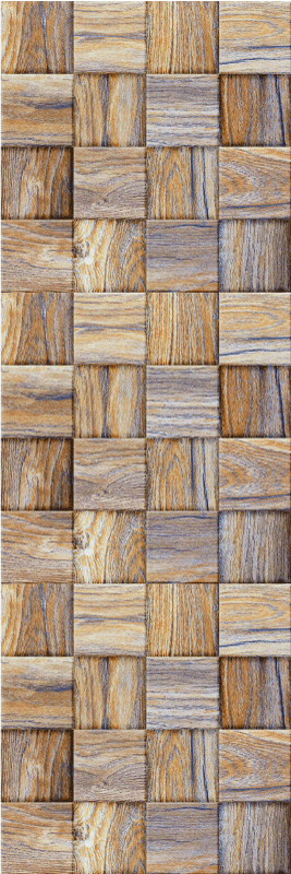 Vinyl teppich geometrisch 80er jahre holzimitat mosaik - TenStickers