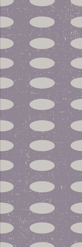 Vinyl teppich geometrisch graue und lila kreise - TenStickers