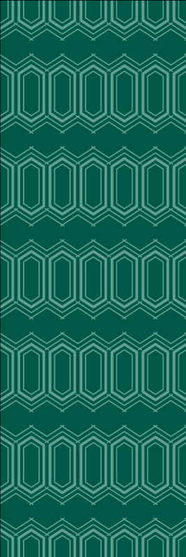 Vinyl teppich geometrisch grünes kreis-muster - TenStickers