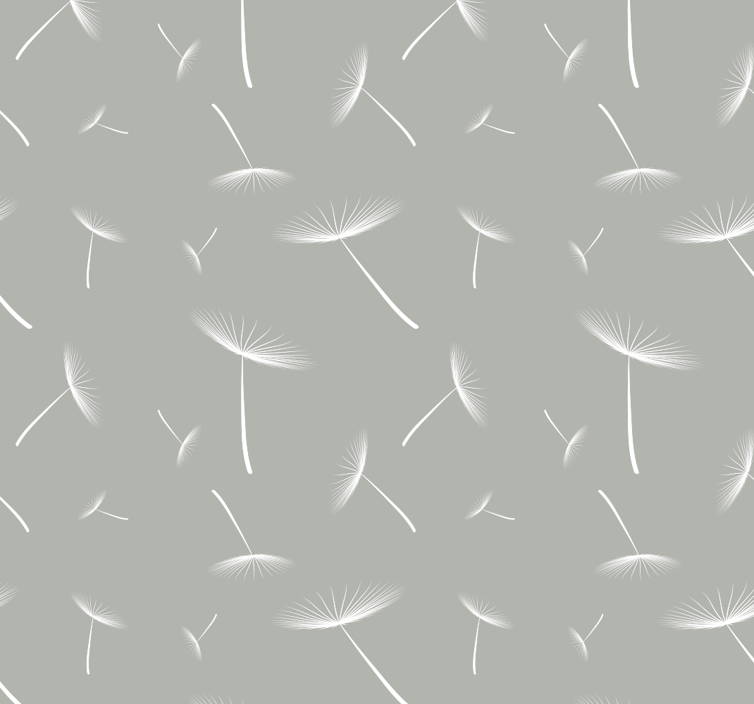Vinyl teppich schlafzimmer in hellem grauem blumenmuster - TenStickers