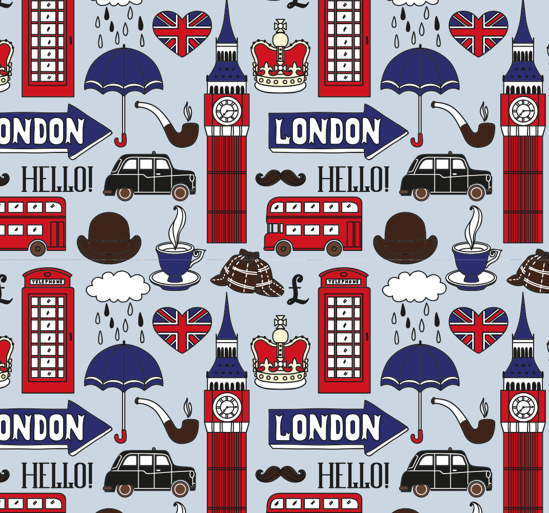 Vinyl teppich schlafzimmer best of british london - TenStickers