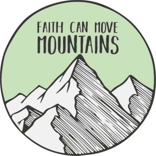 Vinyl teppich natur glauben kann berge versetzen - TenStickers