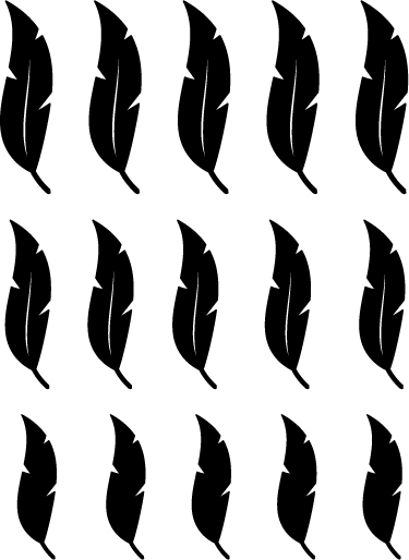 Vinyl teppich natur mit schwebenden federdesigns - TenStickers