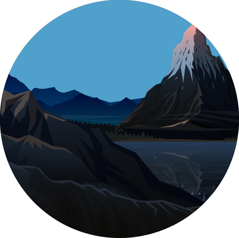 Vinyl teppich natur berglandschaft aussicht - TenStickers