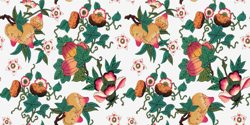 Vinyl teppich blumen bunter sommerblumen druck - TenStickers
