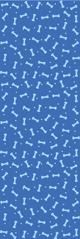 Vinyl teppich schlafzimmer mit nahtlosen blauen knochen - TenStickers