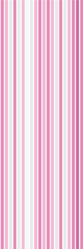 Vinyl teppich schlafzimmer mit vertikalem pink-weißen muster - TenStickers