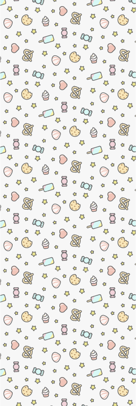Vinyl teppich schlafzimmer mit süßen baby snacks - TenStickers