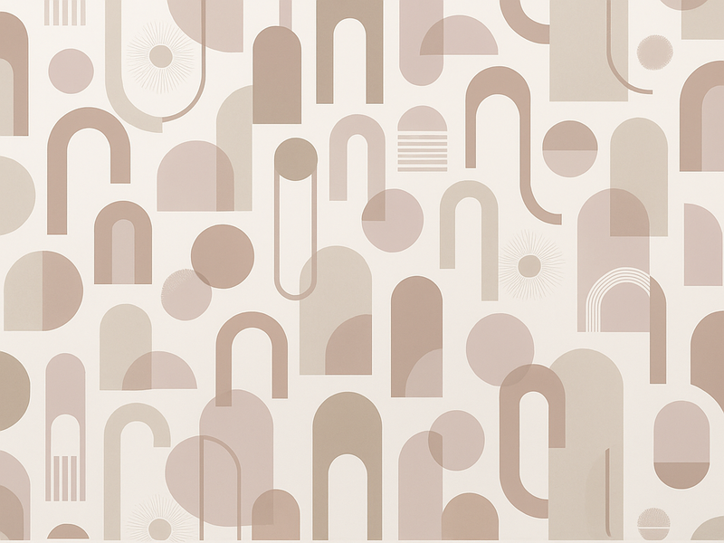 Vinyl teppich schlafzimmer mit modernem muster - TenStickers