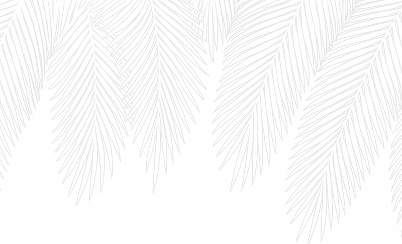 Vinyl teppich schlafzimmer neutral palmenmuster - TenStickers