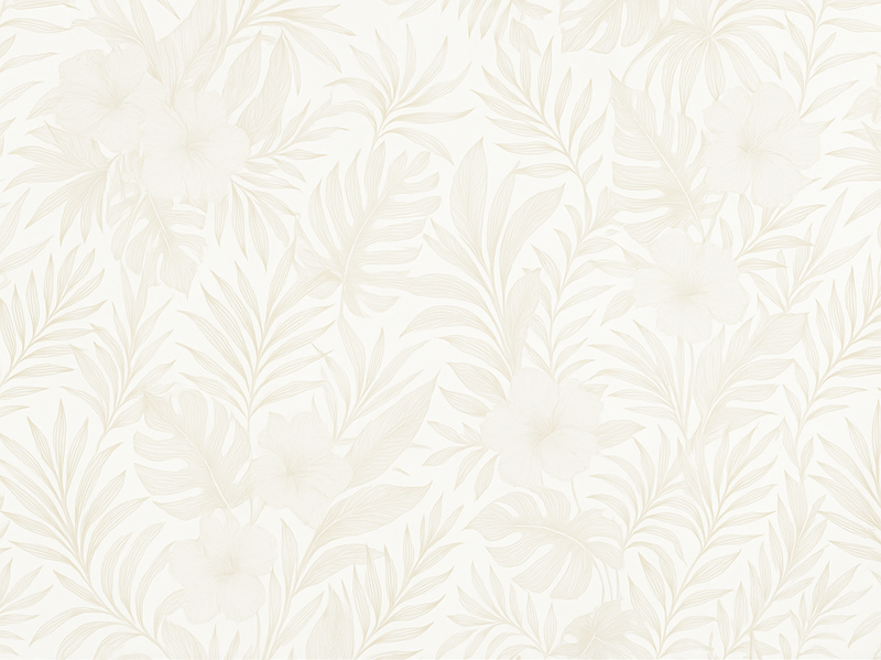 Vinyl teppich schlafzimmer neutral tropisch - TenStickers