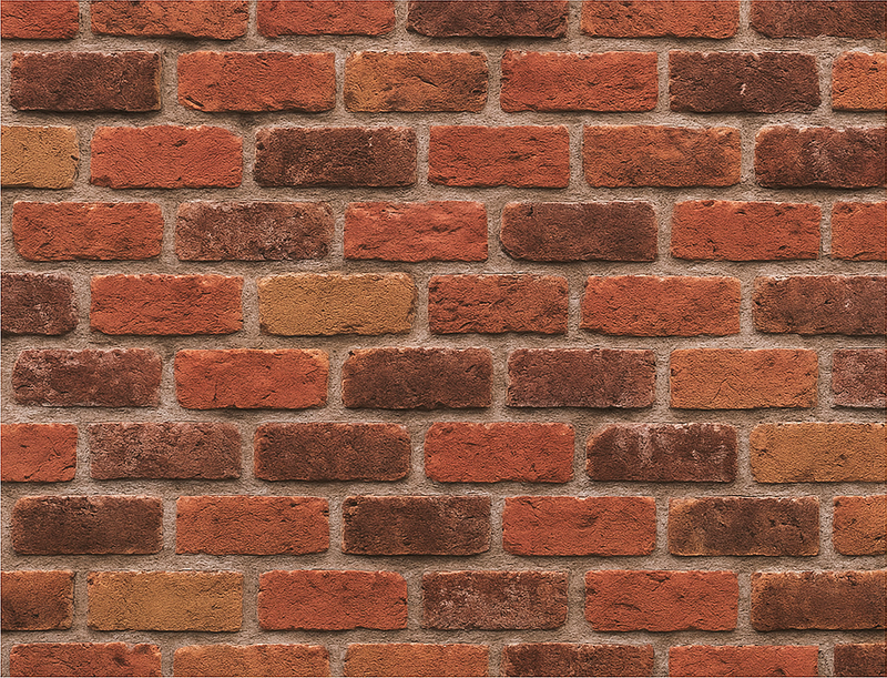 Vinyl teppich schlafzimmer rustikaler ziegelstein - TenStickers