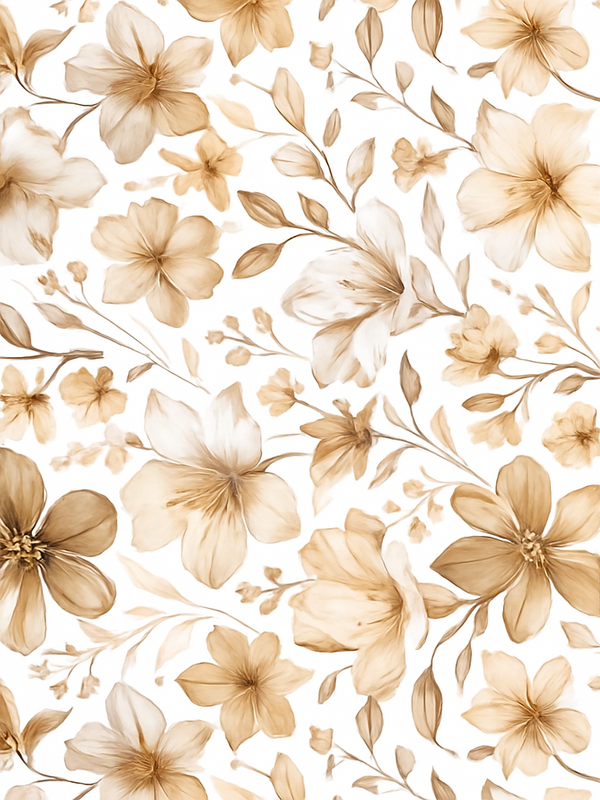Vinyl teppich schlafzimmer mit realistischem blumendesign - TenStickers