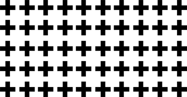 Vinyl teppich geometrisch schwarz-weiß-kreuze - TenStickers