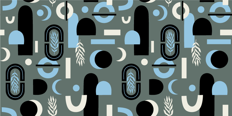 Vinyl teppich geometrisch abstrakter hintergrund - TenStickers