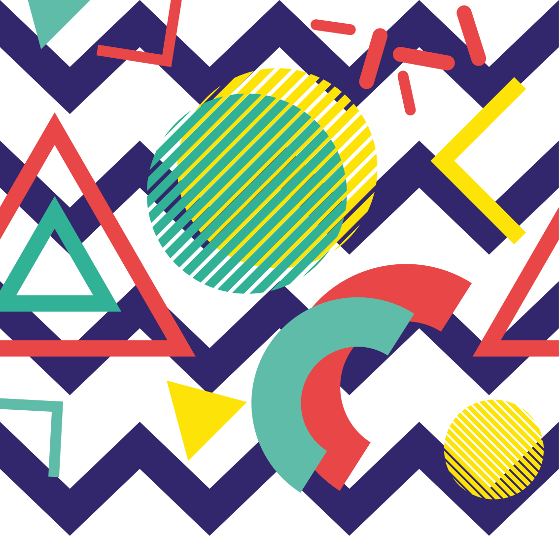 Vinyl teppich geometrisch buntem muster - TenStickers