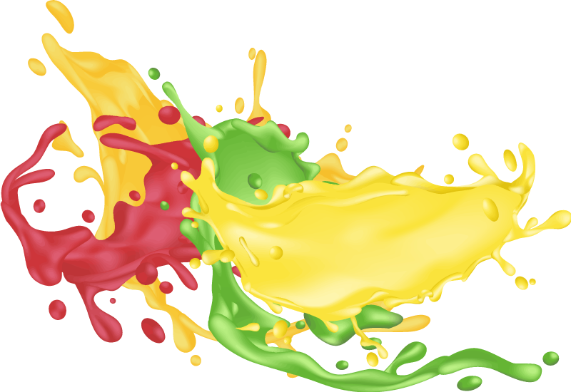 Vinyl teppich geometrisch mit spritzenden farben - TenStickers