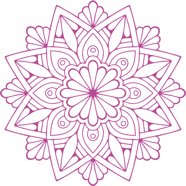 Vinyl teppich geometrisch mit aufwändigem botanischen motiv - TenStickers