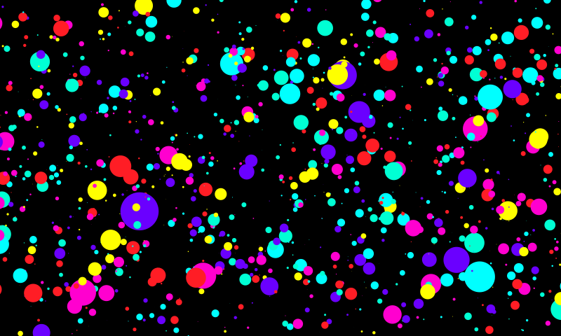Vinyl teppich geometrisch mit buntem blasenmuster - TenStickers