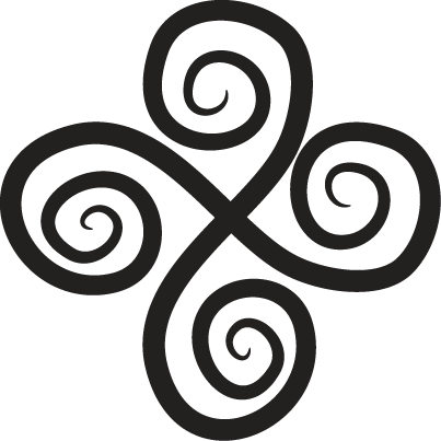 Vinyl teppich geometrisch elegantes dreh-element - TenStickers