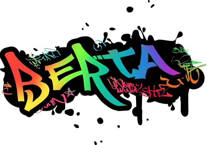 Vinyl teppich kinder personalisierbares graffiti - TenStickers