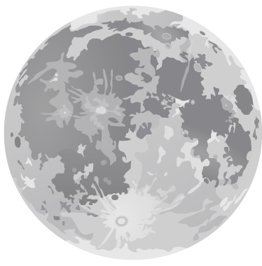 Vinyl teppich kinder vollmond - TenStickers