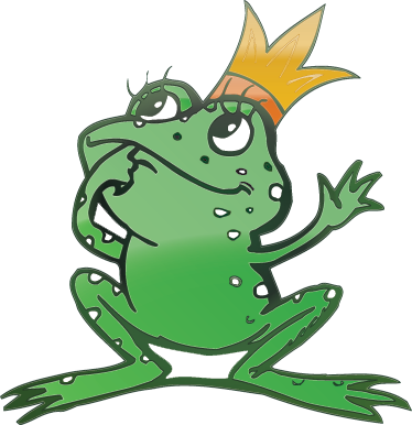 Vinyl teppich kinder könig frosch - TenStickers